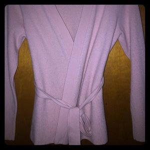 SOFT BABY PINK “ANN TAYLOR” CARDIGAN SWEATER